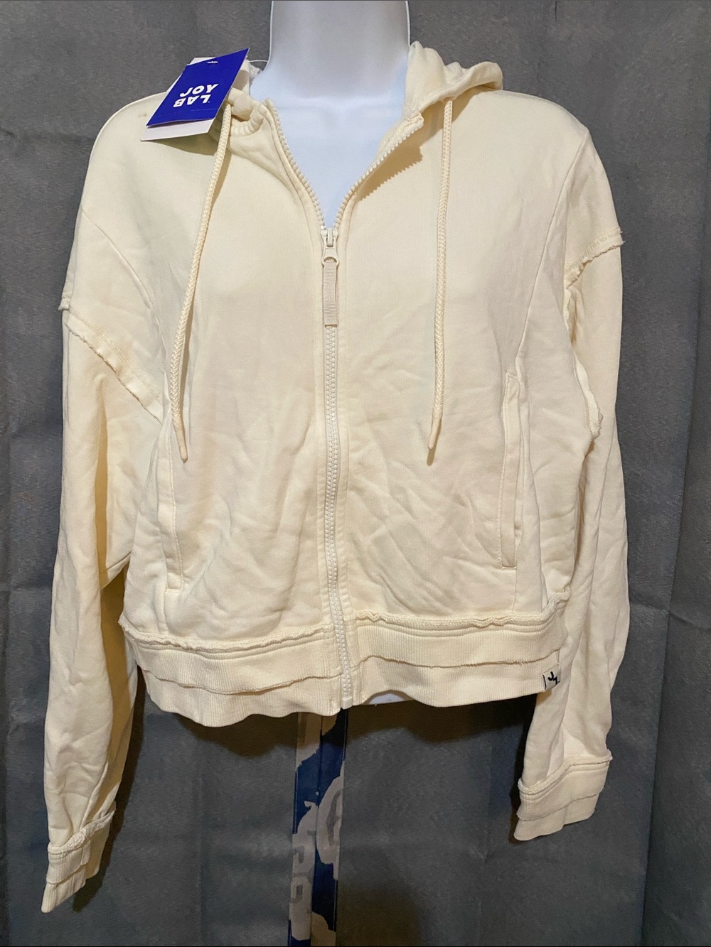 JoyLab Pale Cream Zip Hoodie Jacket
